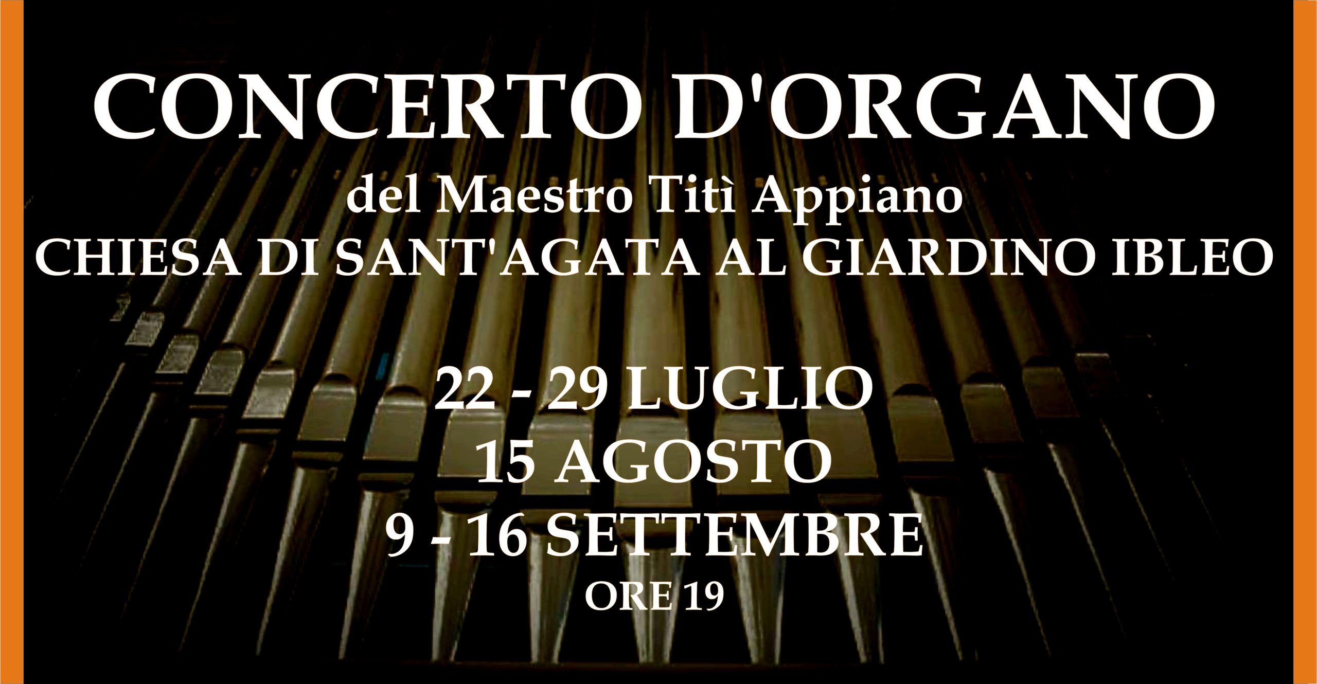 Concerti per organo a Sant’Agata
