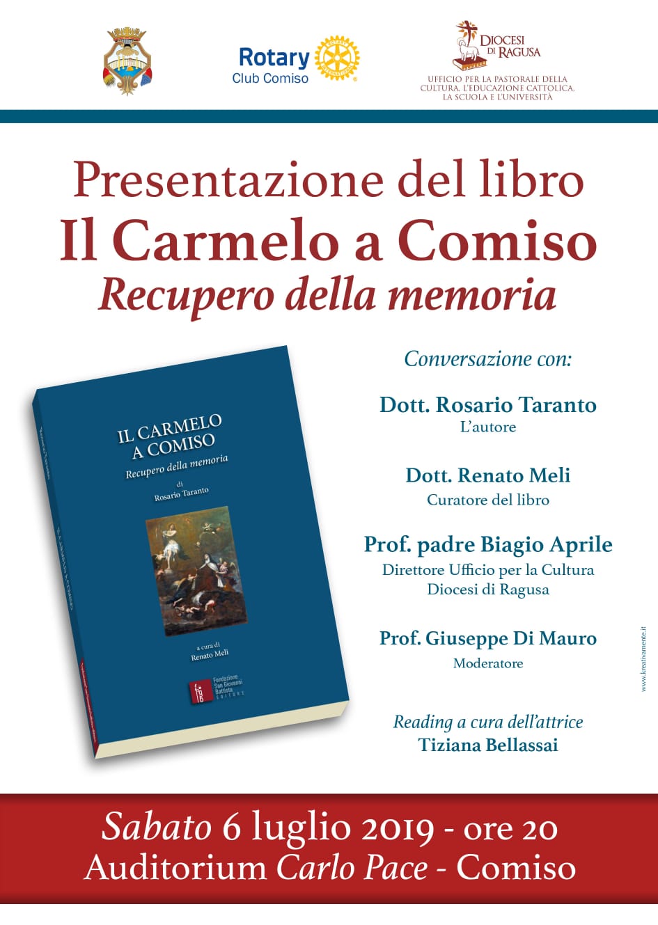 Presentazione del libro “Il Carmelo a Comiso”