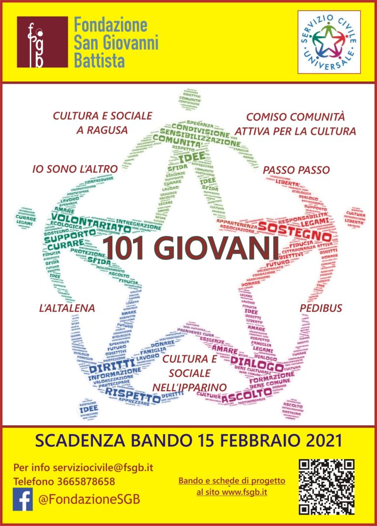Calendario colloqui Servizio Civile