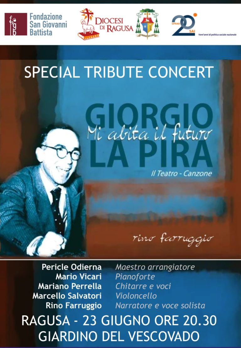 “Giorgio La Pira mi abita il futuro” è il nuovo lavoro di Rino Farruggio