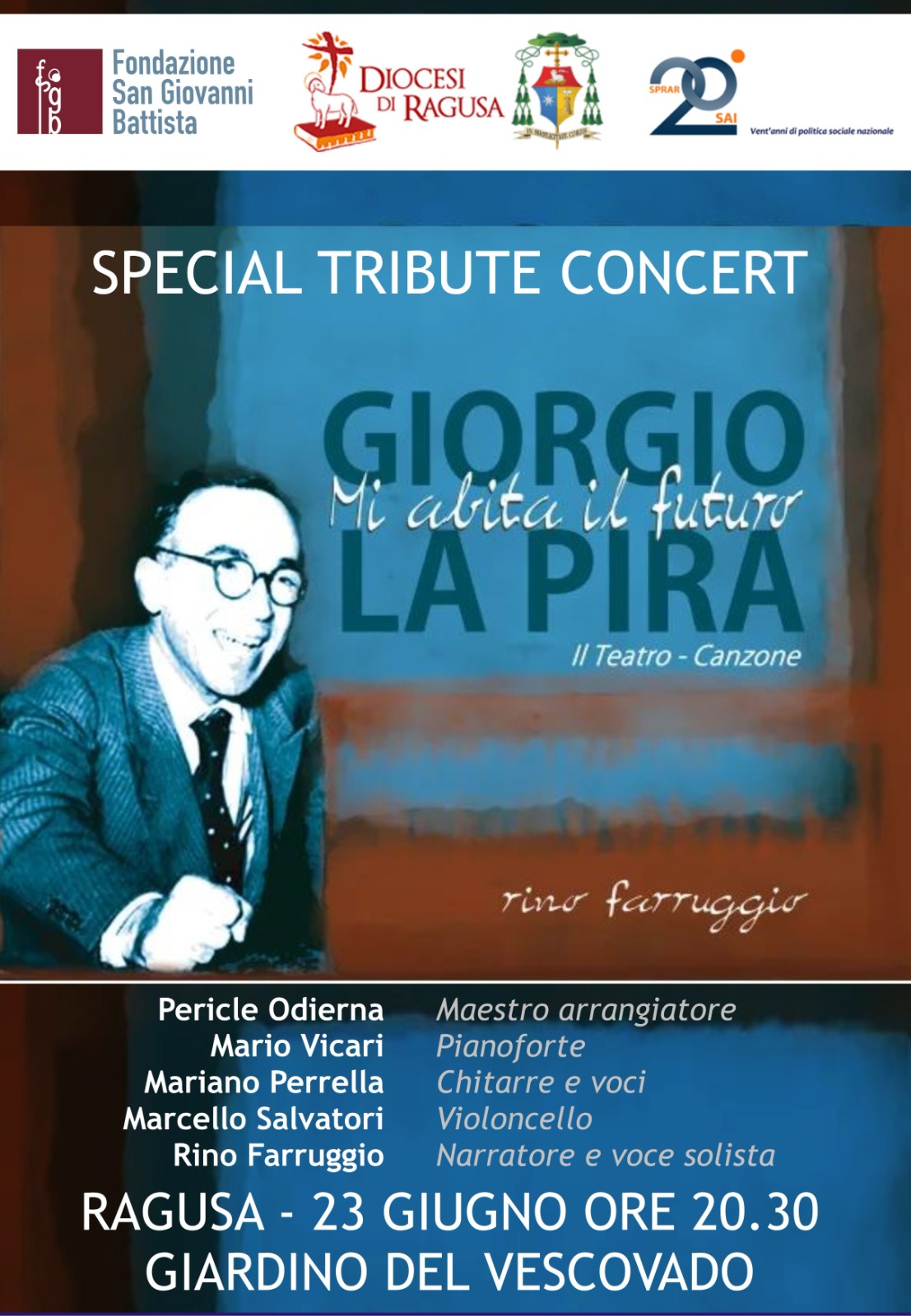 “Giorgio La Pira mi abita il futuro” è il nuovo lavoro di Rino Farruggio