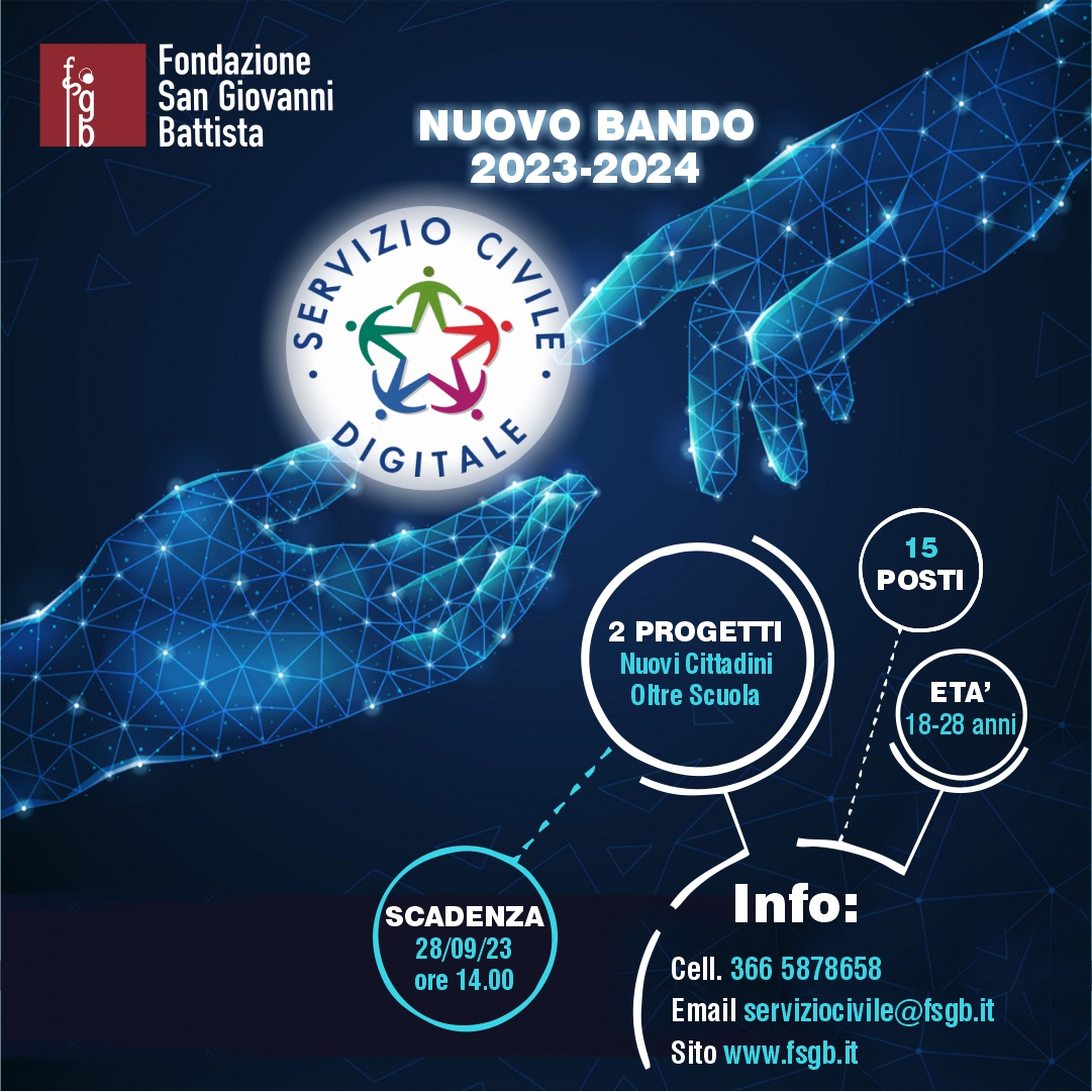 Bando selezione operatori volontari programmi di intervento di Servizio Civile Digitale