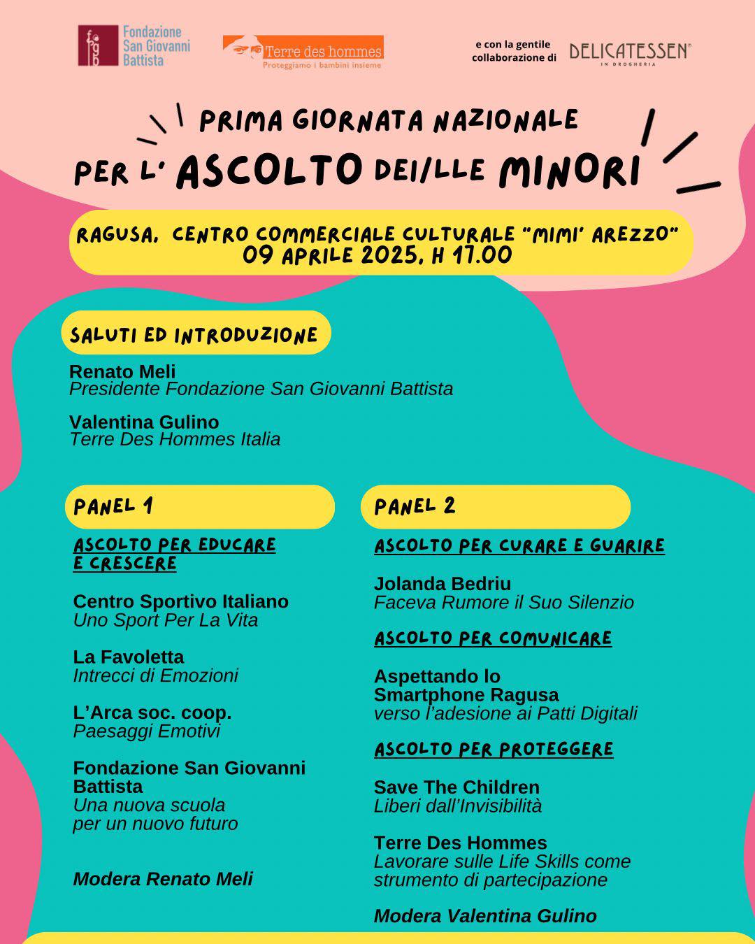 Giornata nazionale dell’ascolto dei minori