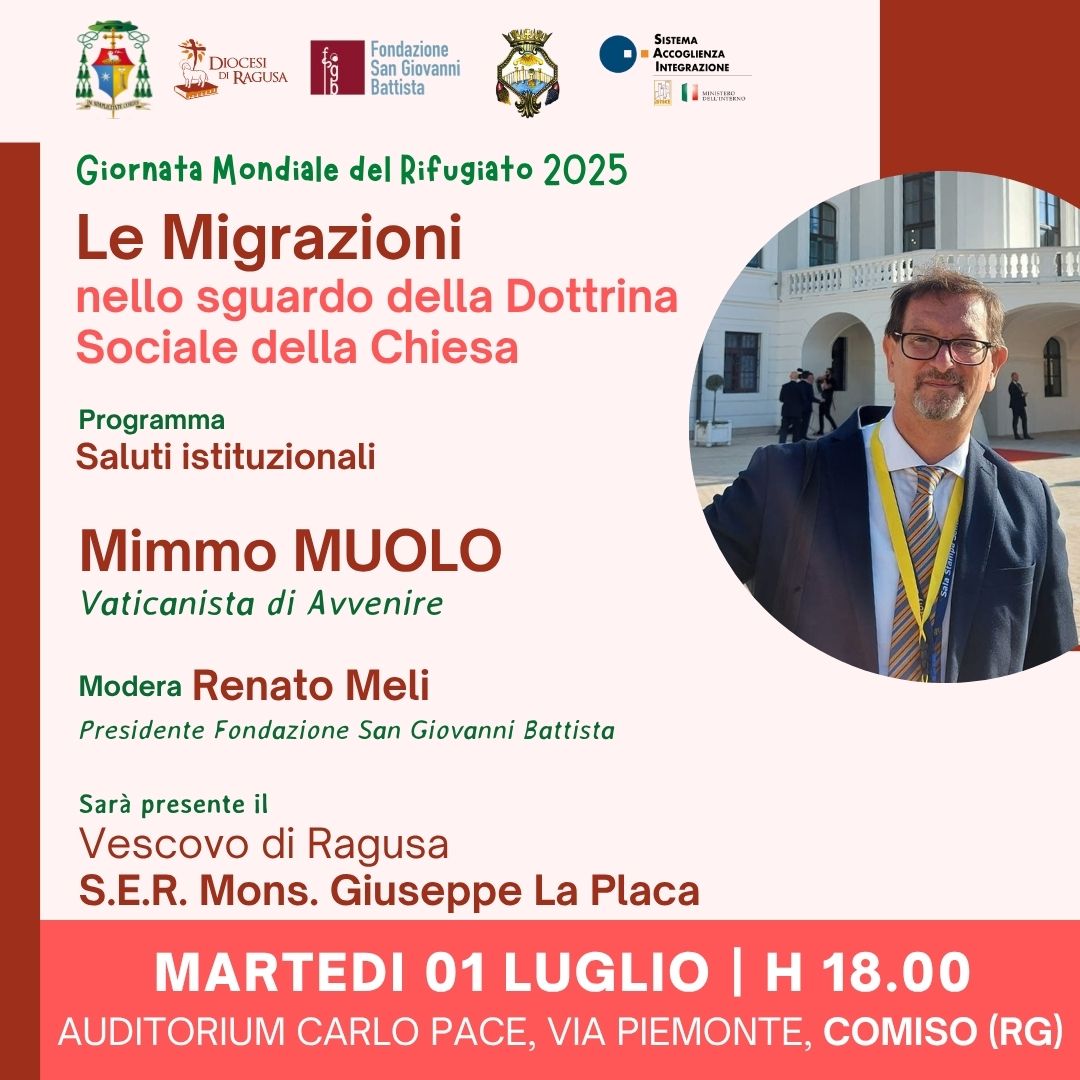 Giornata mondiale del rifugiato con il giornalista Mimmo Muolo e una festa interetnica