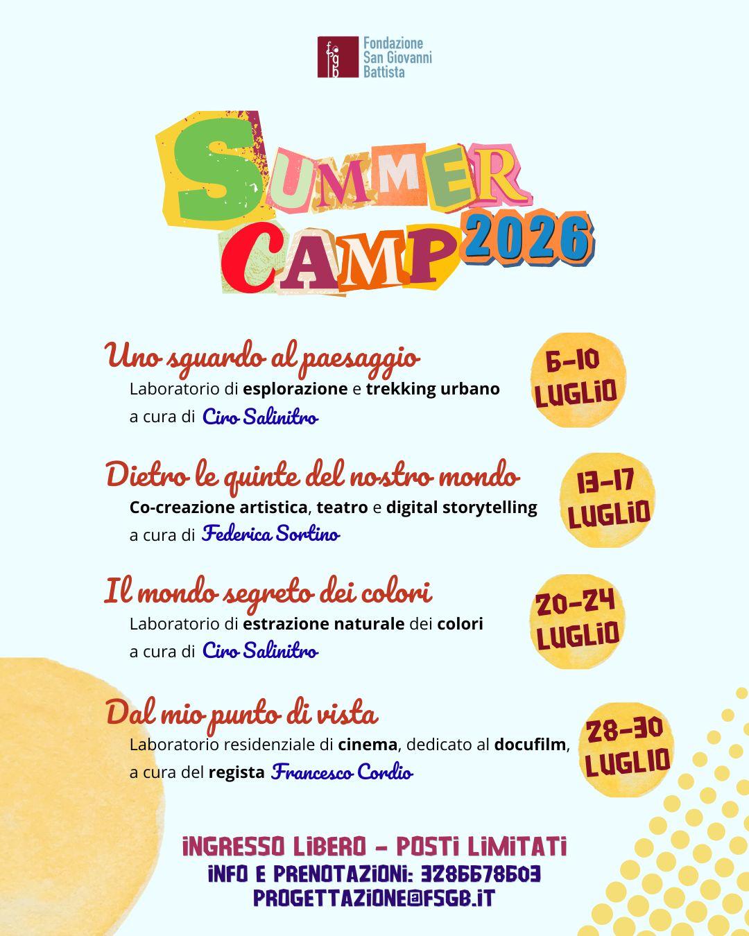 È già sold out per il “Summer Camp 2026”